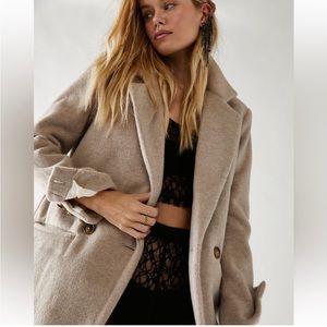 Free People Mari Blazer in Taupe